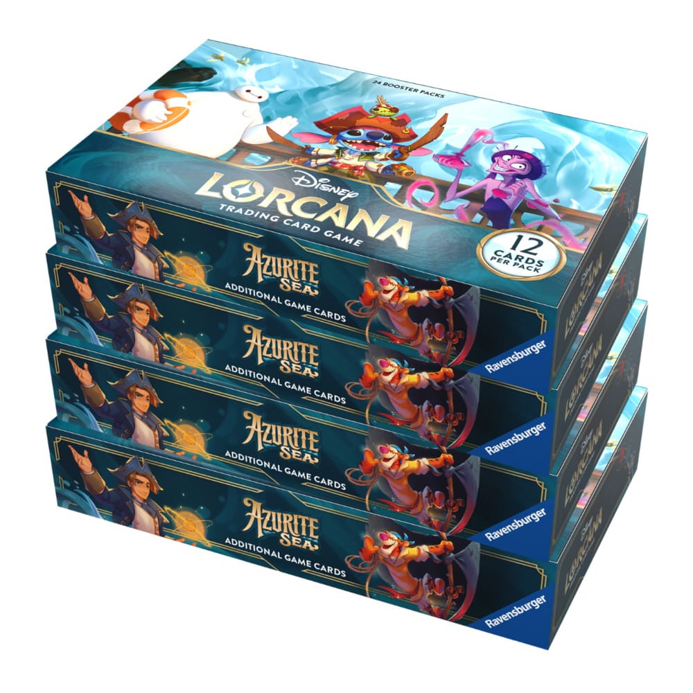 Disney Lorcana - Azurite Sea - Booster Box Sealed Case (4 x Box) Skad Gier Disney Lorcana - Azurite Sea - Booster Box Sealed Case (4 x Box) Skad Gier