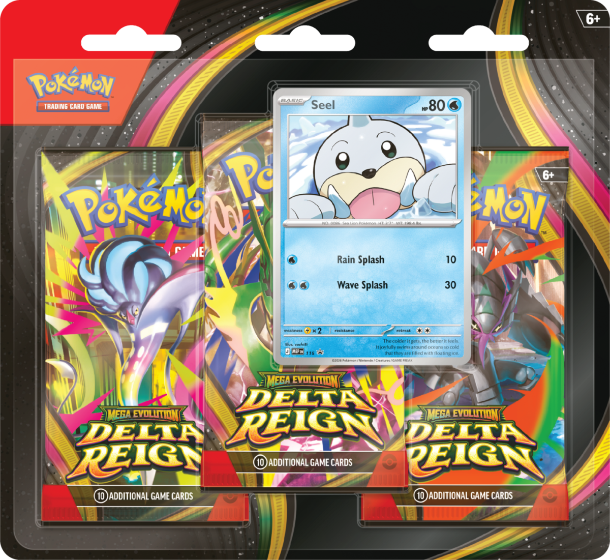 Pokémon TCG: Mega Evolution - Delta Reign - 3-Pack Blister