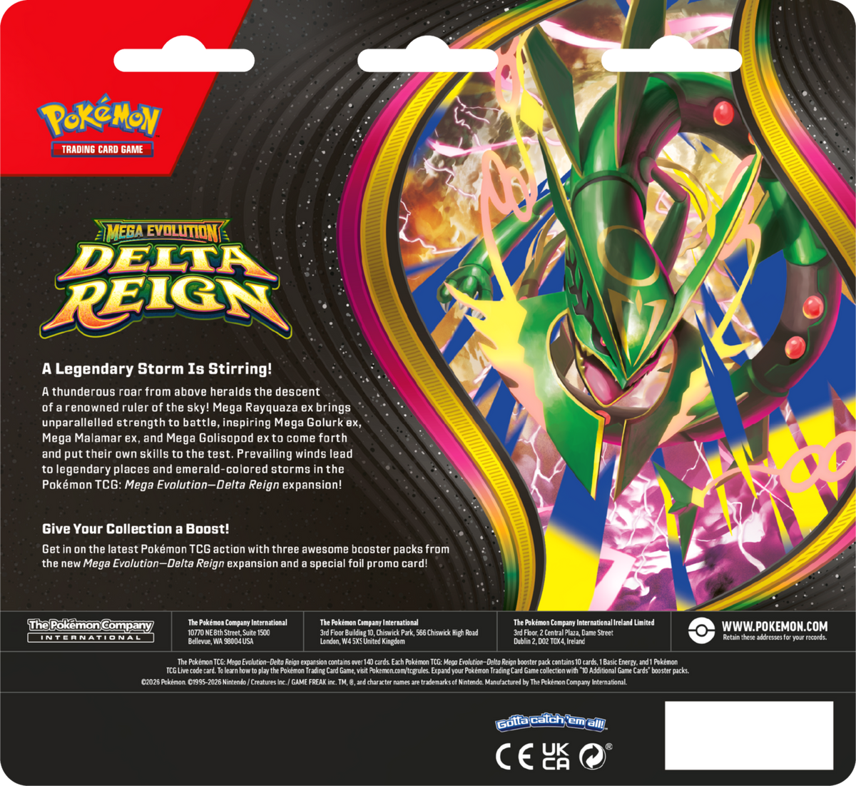 Pokémon TCG: Mega Evolution - Delta Reign - 3-Pack Blister